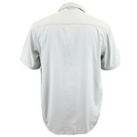 Бяла мъжка риза с къс ръкав от Сиера