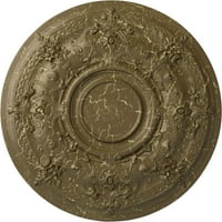 1 4 од 2 П Дарней таван медальон, ръчно рисуван Мисисипи кален пращене