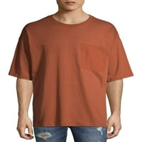 Без граници мъжка и голяма мъжка джобна тениска с къс ръкав, Размери до 5ХЛ