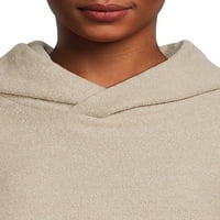 Време и Тру жените текстурирани пуловер качулка