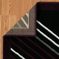 Юнайтед Уивърс Брасери макиато геометрични слива тъкани олефин област килим или бегач
