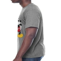 Дисни класически Мики Маус облекло, Мъжки Графичен Екипажа врата къс ръкав тениска, размер с-3ХЛ