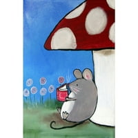 Мармонт хил книга мишка от Андреа дос живопис печат върху увито платно