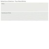 Колекция От Персонализирани Отражения, 2 Безжични Дървени Щори, Бял Пясък, 40 Ширина 72 Дължина