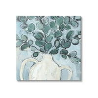 Ступел индустрии съвременни евкалипт билка растение ваза живопис галерия увити платно печат стена изкуство,