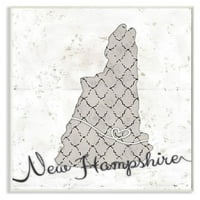 Ступел Индъстрис Ню Хемпшир шарени сиви САЩ Щатски дизайн стена плакет от Зивей ли