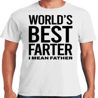 Графика Америка най-добрата пръдня в света, имам предвид баща Смешни ризи за татко Мъжка тениска