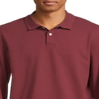 Мъжка поло риза Тип Жорж с дълъг ръкав, Размери с-3ХЛ