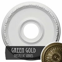 Екена мелница 1 2 од 7 8 ИД 1 2 П Медея таван медальон, ръчно рисувано зелено Злато
