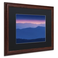 Изящно изкуство 'пурпурни планини' матирано изкуство в рамка от Майкъл Бланшет фотография